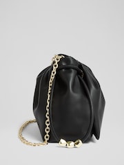 LK Bennett Black Kendra Leather Bead Cross-Body - Image 3 of 5