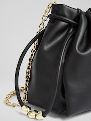 LK Bennett Black Kendra Leather Bead Cross-Body - Image 4 of 5