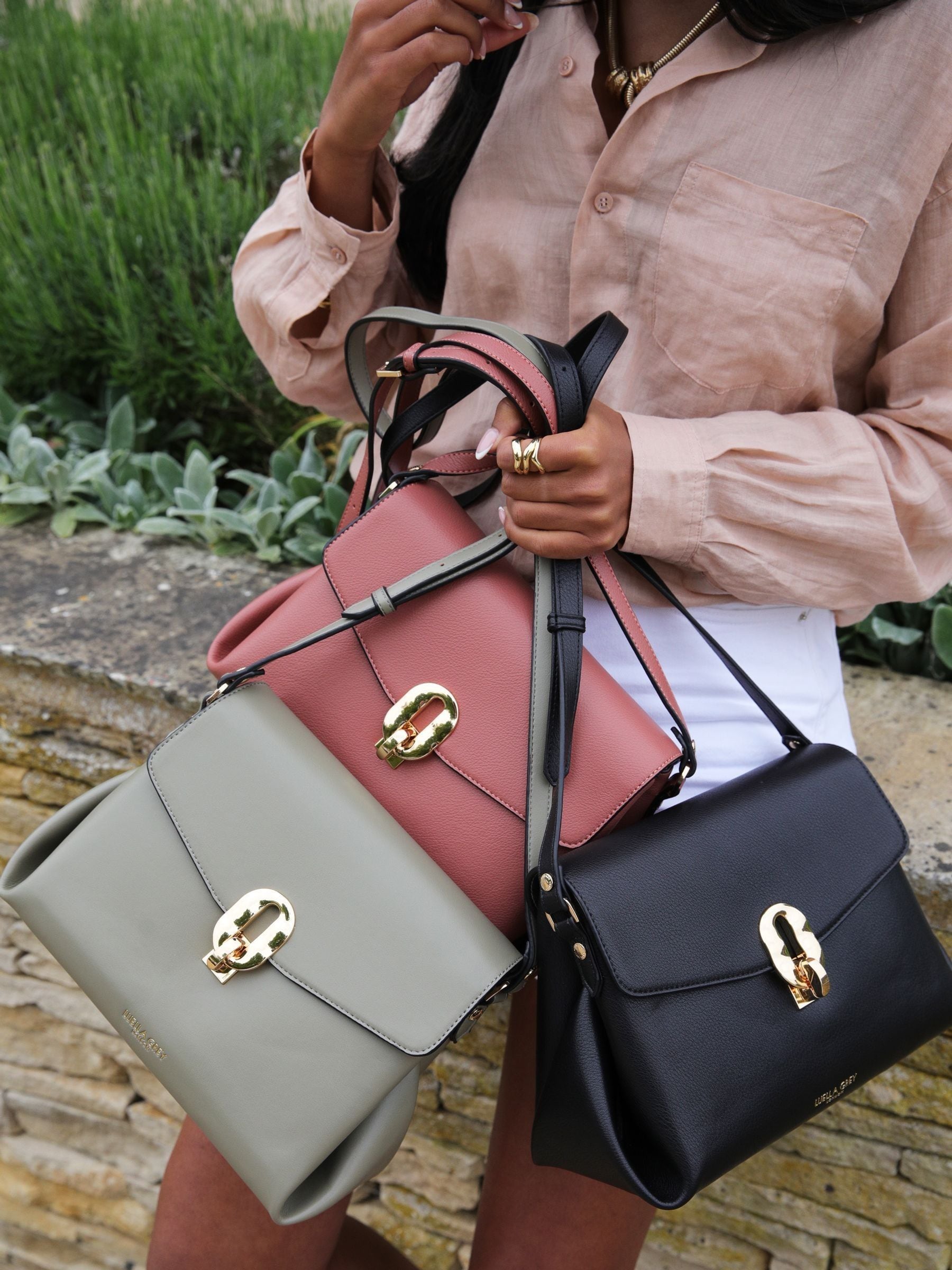 Buy Luella Grey Cordelia Crossbody Brown Bag from the Next UK