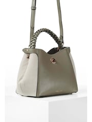 Luella Grey Kate Woven Handle Crossbody Bag - Image 2 of 8