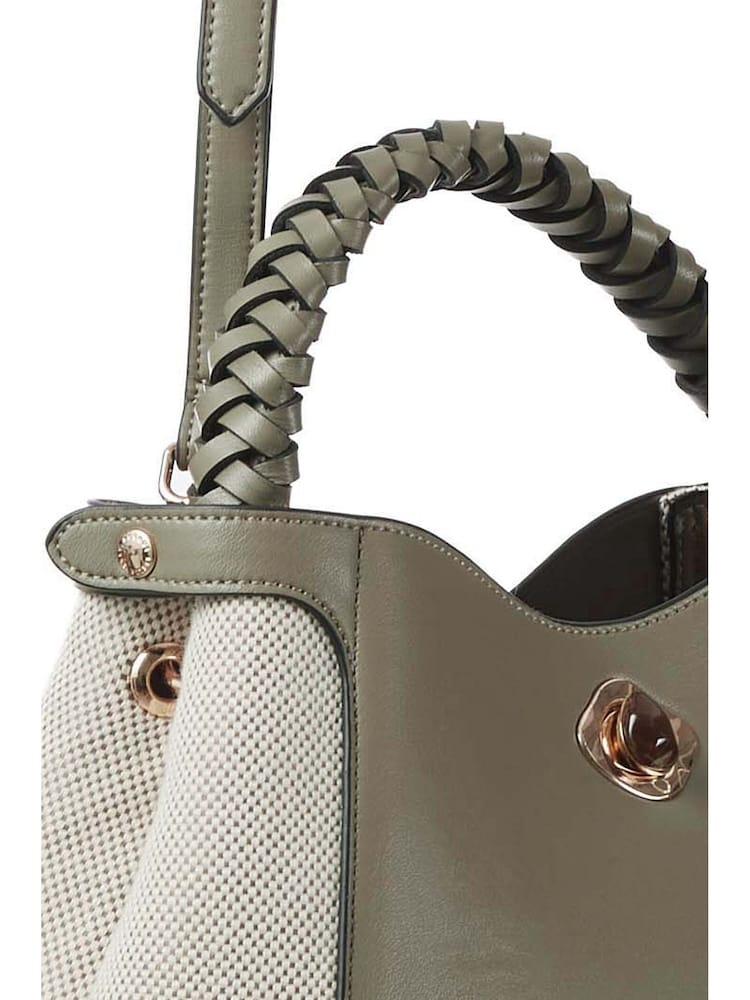 Luella Grey Kate Woven Handle Crossbody Bag - Image 4 of 8