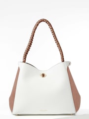 Luella Grey Adriana Woven Handle Hobo Bag - Image 1 of 9