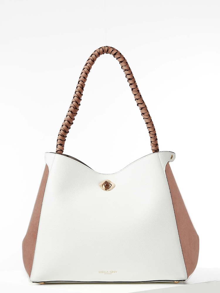 Luella Grey Adriana Woven Handle Hobo Bag - Image 1 of 9