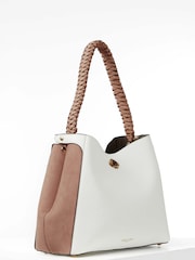 Luella Grey Adriana Woven Handle Hobo Bag - Image 2 of 9