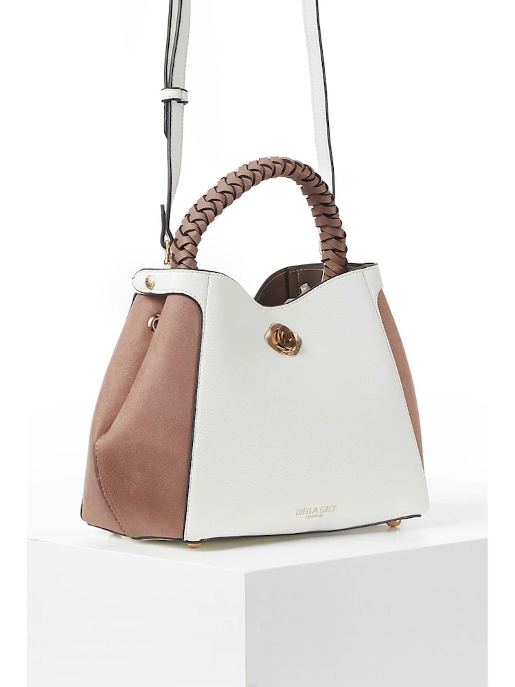 Luella Grey Kate Woven Handle Crossbody Bag - Image 2 of 8