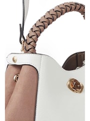 Luella Grey Kate Woven Handle Crossbody Bag - Image 4 of 8