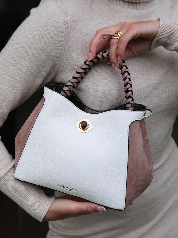 Luella Grey Kate Woven Handle Crossbody Bag - Image 7 of 8