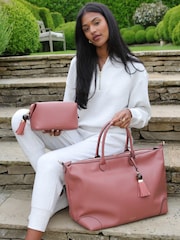 Różowy - Luella Grey Lana Travel Weekender Bag - Image 2 of 6