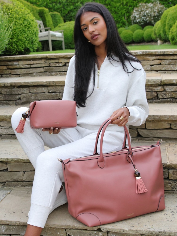Różowy - Luella Grey Lana Travel Weekender Bag - Image 2 of 6