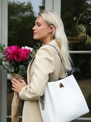Luella Grey Henri Hobo White Tote - Image 4 of 8