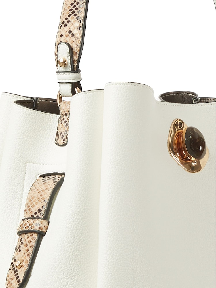 Luella Grey Henri Hobo White Tote - Image 8 of 8
