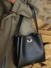 Schwarz - Luella Grey Henri Hobo White Tote - Bild 7 von 7