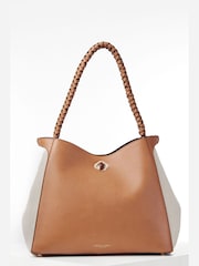 Luella Grey Adriana Woven Handle Hobo Bag - Image 1 of 7