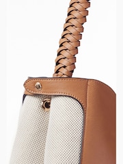 Luella Grey Adriana Woven Handle Hobo Bag - Image 4 of 7