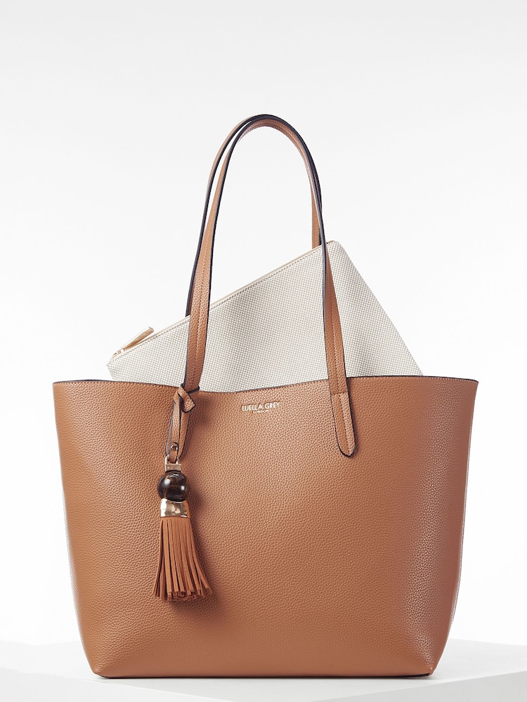 Marrón - Luella Grey Benny Tote & Canvas Bag - Imagen 1 de 9