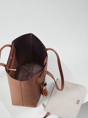 Marrón - Luella Grey Benny Tote & Canvas Bag - Imagen 4 de 9