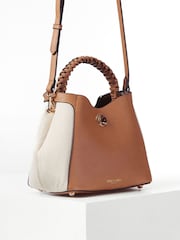 Luella Grey Kate Woven Handle Crossbody Bag - Image 2 of 8