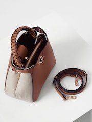 Luella Grey Kate Woven Handle Crossbody Bag - Image 3 of 8