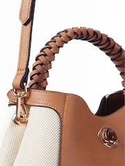 Luella Grey Kate Woven Handle Crossbody Bag - Image 4 of 8