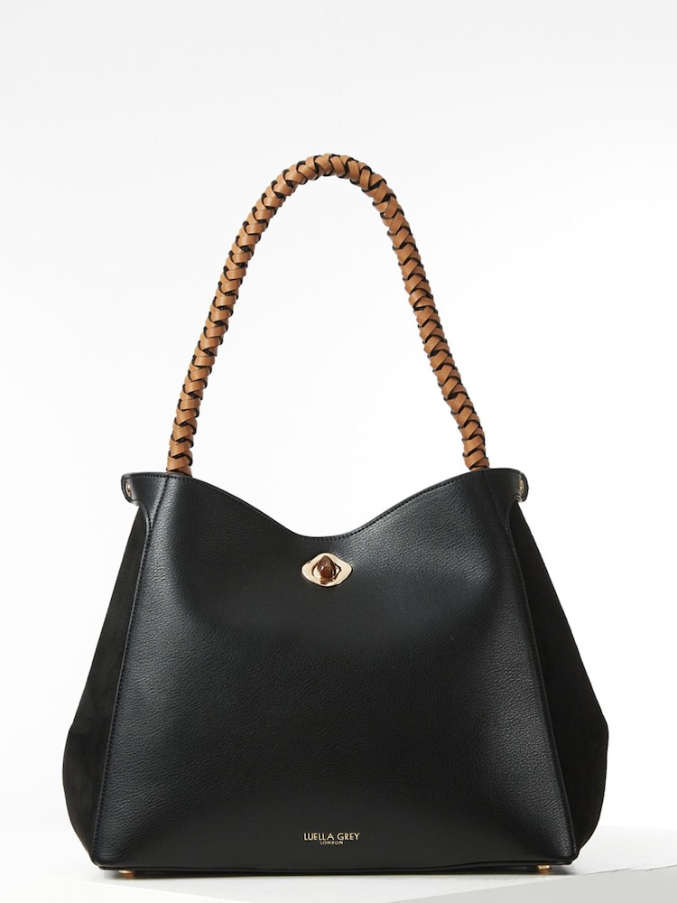 Luella Grey Adriana Woven Handle Hobo Bag - Image 1 of 9