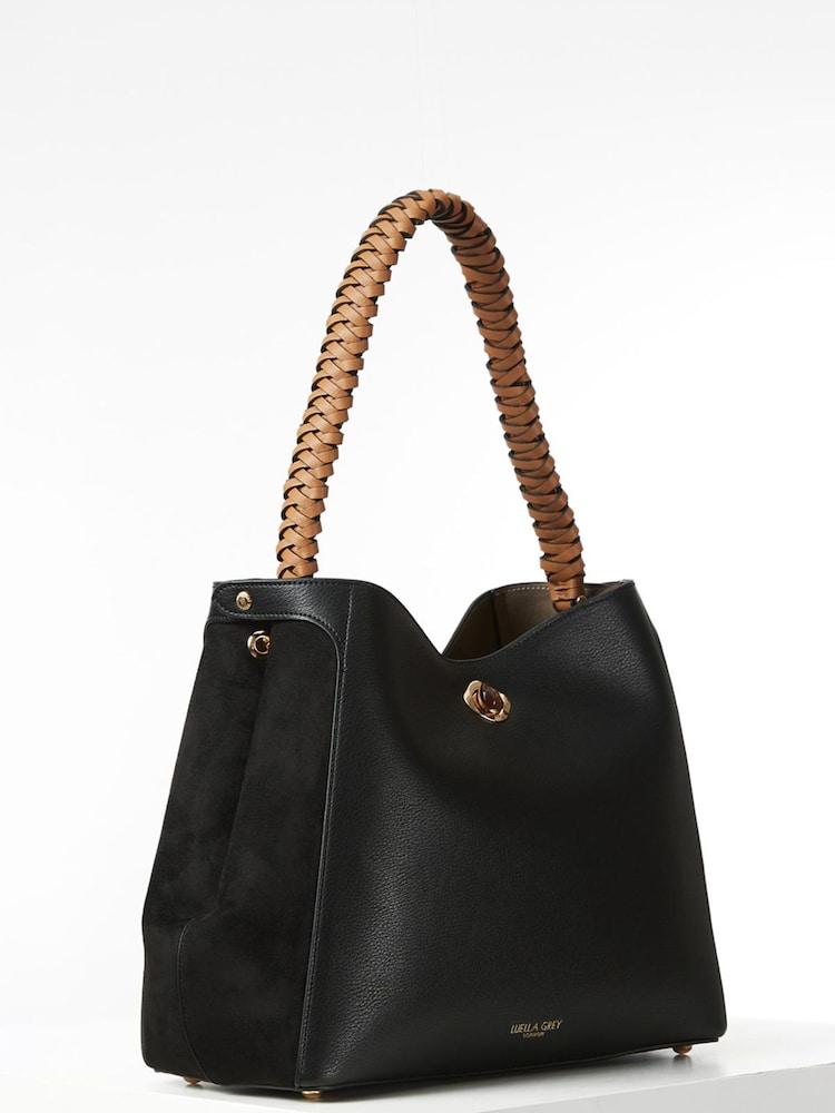 Luella Grey Adriana Woven Handle Hobo Bag - Image 2 of 9