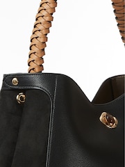 Luella Grey Adriana Woven Handle Hobo Bag - Image 4 of 9