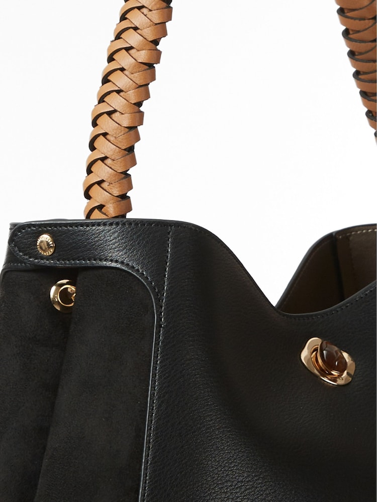 Luella Grey Adriana Woven Handle Hobo Bag - Image 4 of 9
