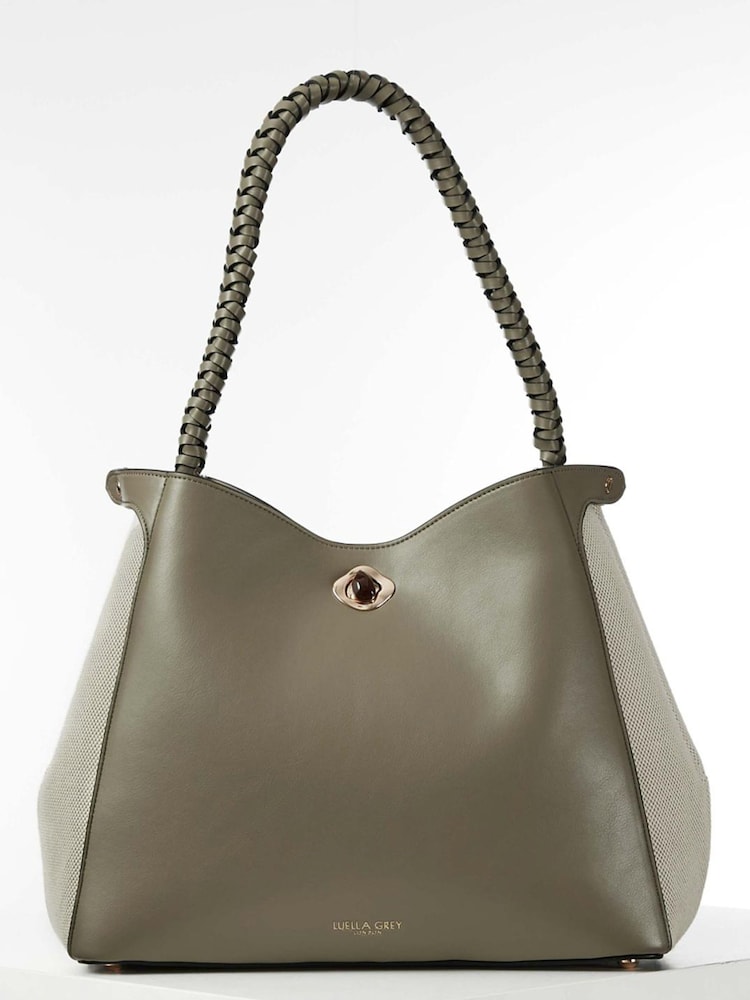Luella Grey Adriana Woven Handle Hobo Bag - Image 1 of 9
