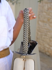 Luella Grey Adriana Woven Handle Hobo Bag - Image 7 of 9