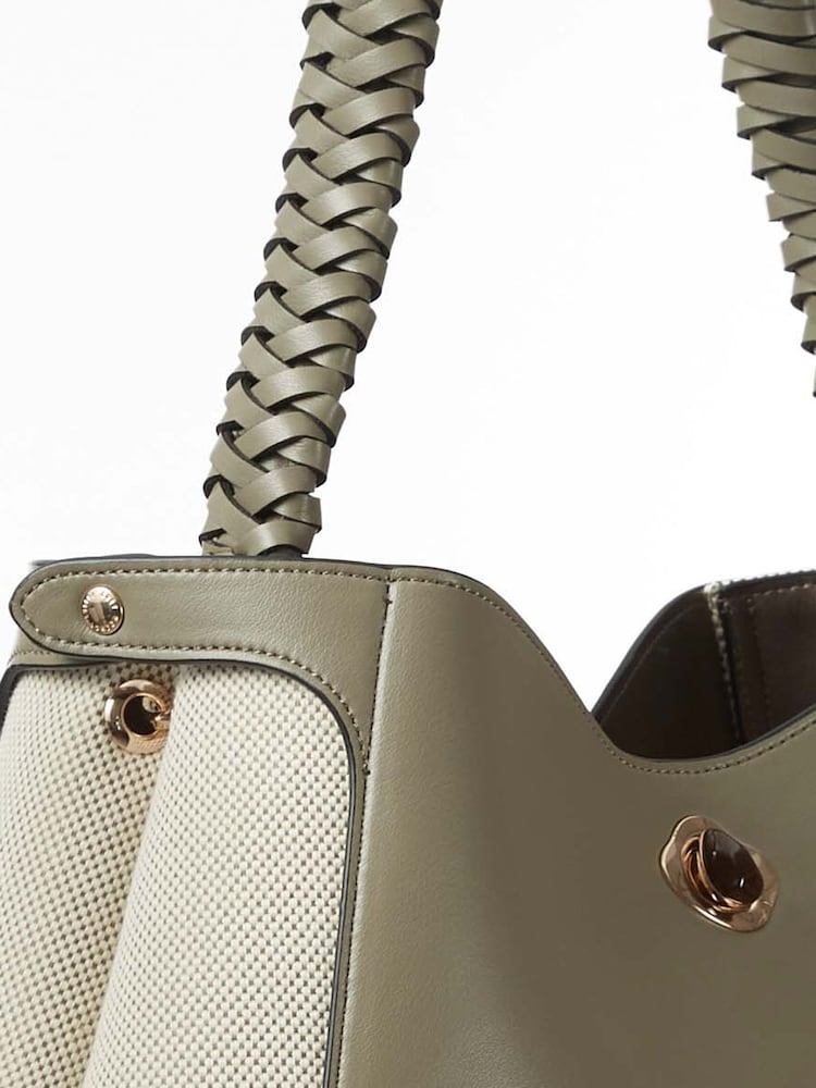 Luella Grey Adriana Woven Handle Hobo Bag - Image 8 of 9