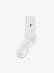 Lyle & Scott White Montrose Sports Socks 5 Pack - Image 2 of 6