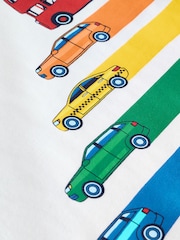 Little Bird by Jools Oliver Blue Rainbow Long Sleeve Raglan T-Shirt - Image 4 of 5