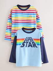 Little Bird by Jools Oliver Multi Long Sleeve T-Shirts 2 Pack - Image 1 of 5