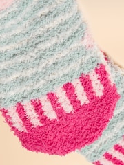 Joules Fluffy Grey Fluffy Socks - Image 3 of 3