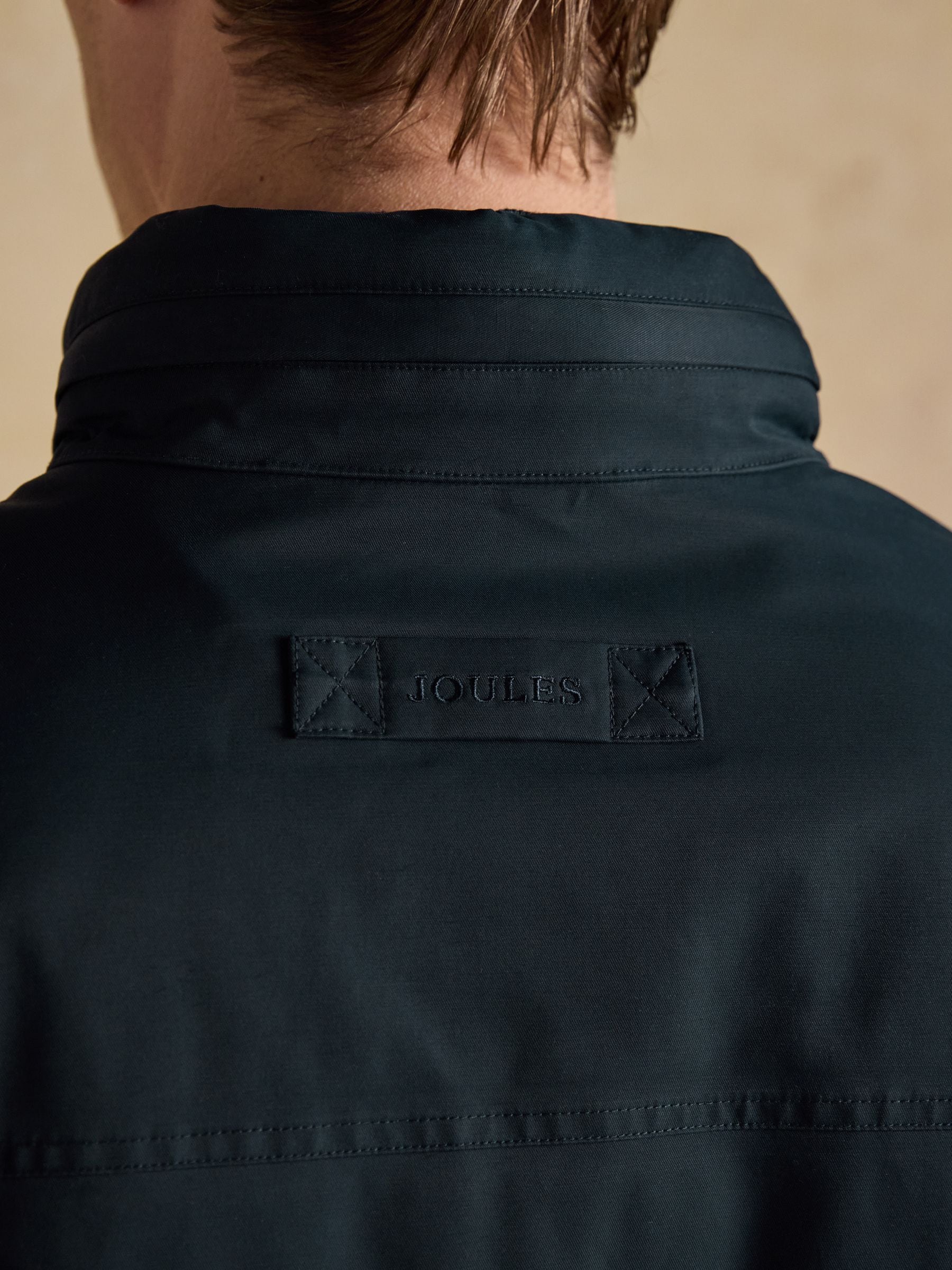 Buy Joules Beckett Navy Waterproof Field Coat With Packable Hood