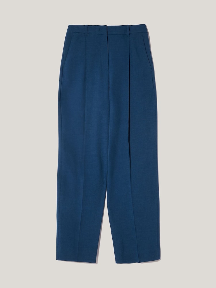 Jigsaw Blue Dexter Crosshatch Trousers - Image 7 of 7 Jigsaw Blue Dexter Crosshatch Trousers - Image 7 of 7