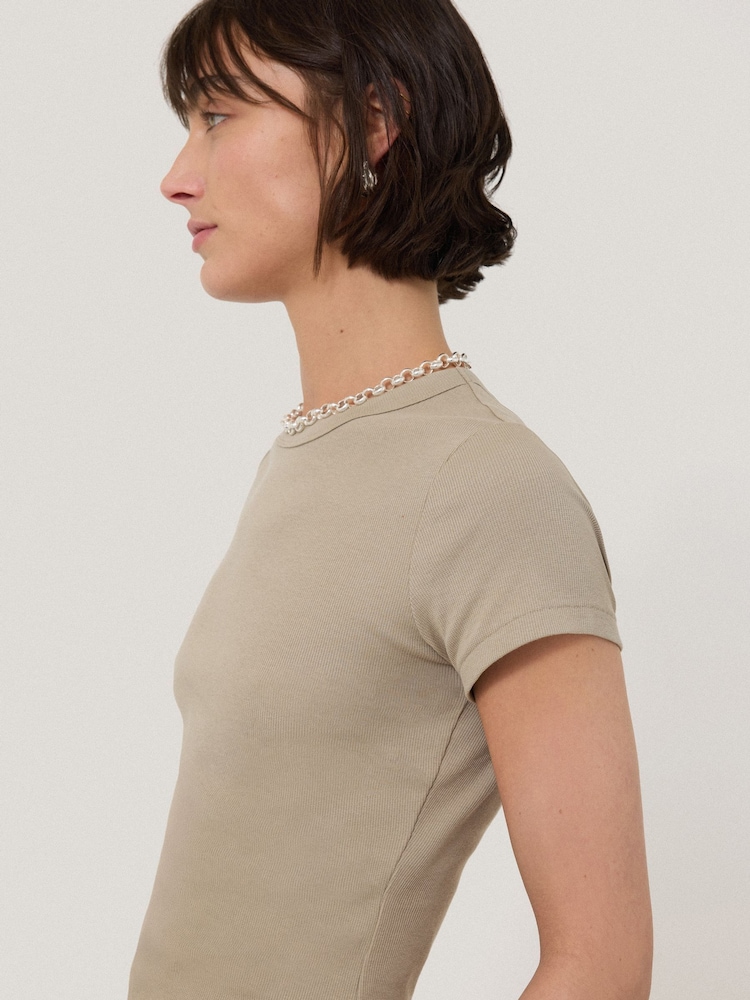 Jigsaw Grey Fine Cotton Baby T-Shirt - Image 2 of 5