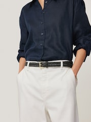 Jigsaw White Hampstead Wide Leg Jeans - Image 2 of 7