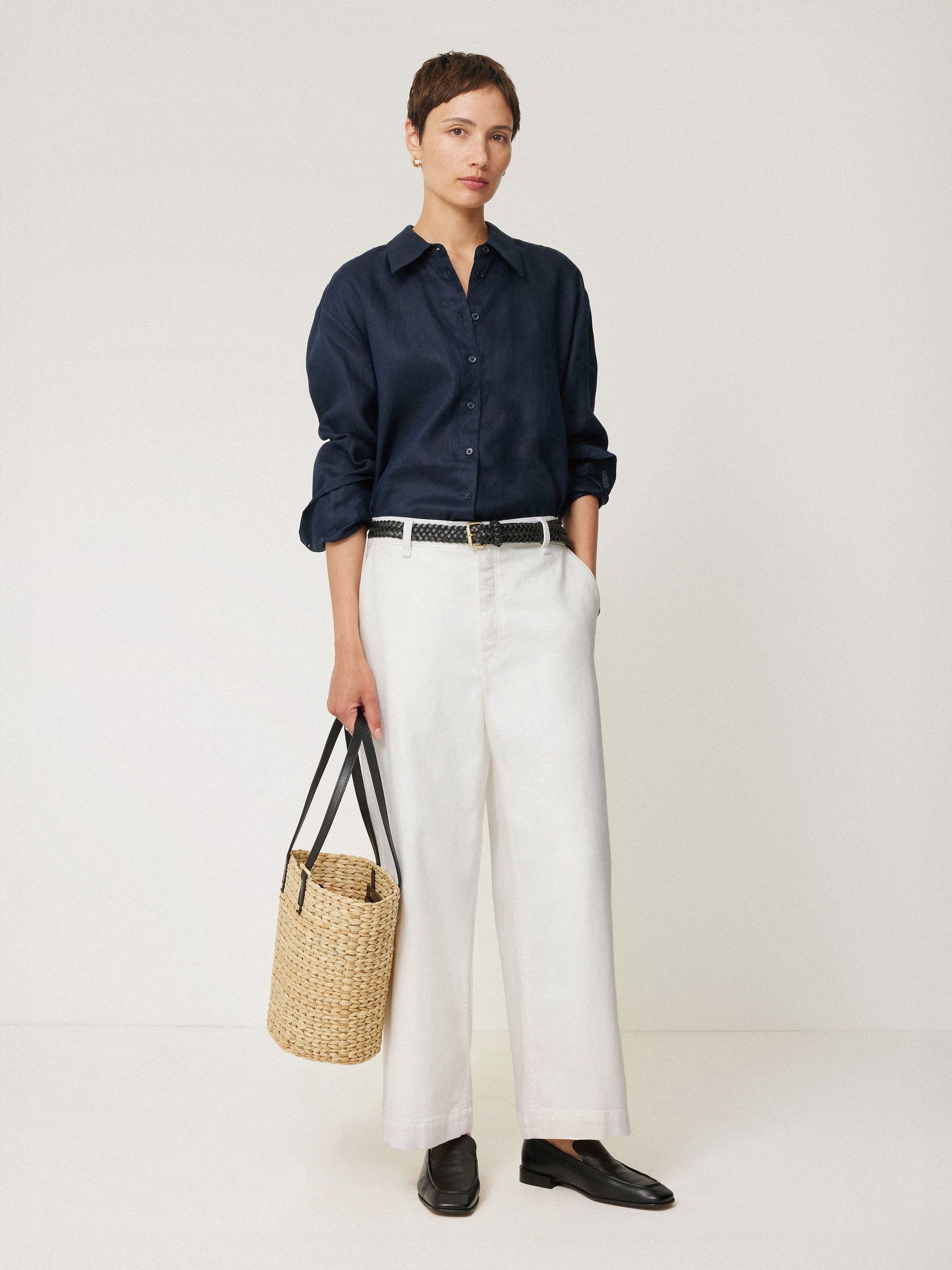 じょな Przeglądaj Biały - Jigsaw Hampstead Wide Leg Jeans z Next Polska