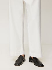 Jigsaw White Hampstead Wide Leg Jeans - Image 4 of 7