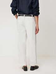 Jigsaw White Hampstead Wide Leg Jeans - Image 5 of 7