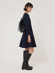 Jigsaw Blue Darted Sleeve Short Dress - Image 3 of 5