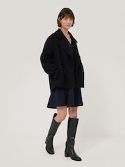 Jigsaw Blue Darted Sleeve Short Dress - Image 5 of 5