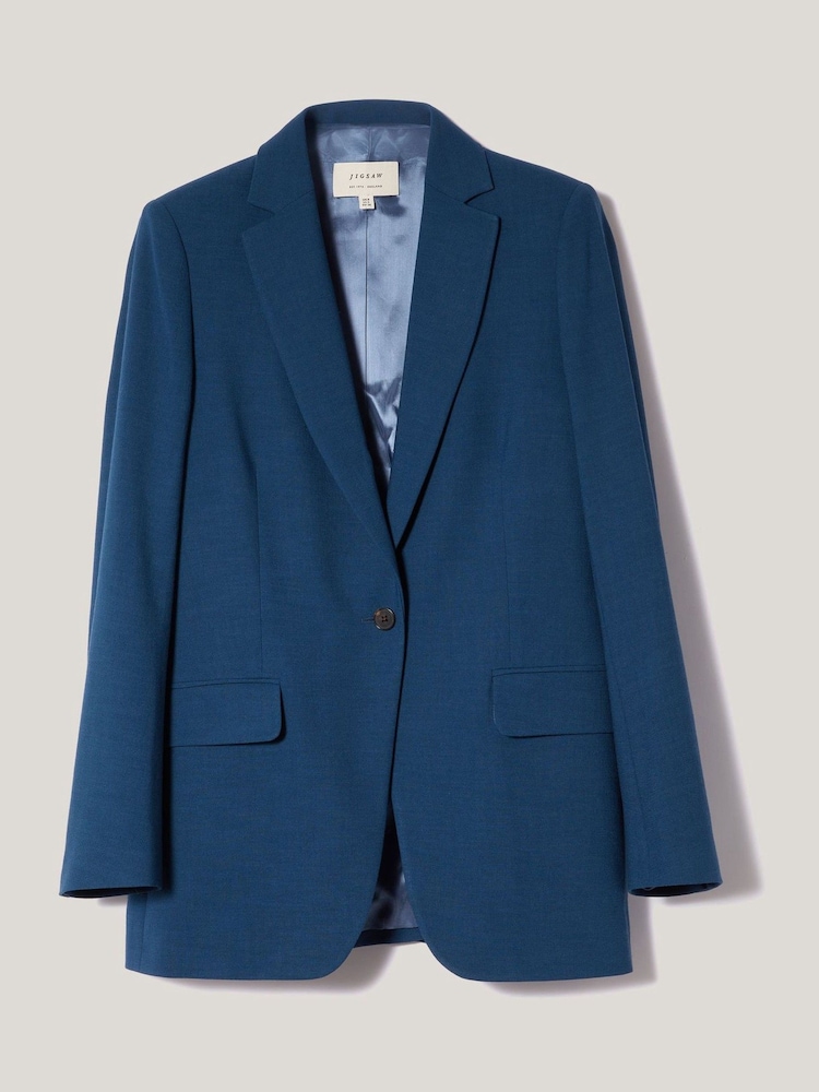 Jigsaw Blue Knox Crosshatch Blazer - Image 7 of 7