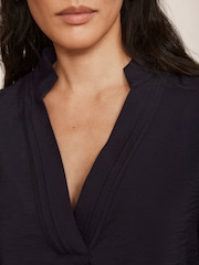 Mint Velvet Blue Long Sleeve Blouse - Image 5 of 8