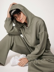 Mint Velvet Green Zip Up Hoodie - Image 1 of 8