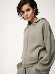 Mint Velvet Green Zip Up Hoodie - Image 2 of 8