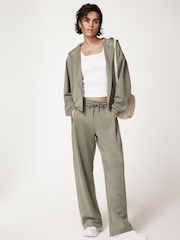 Mint Velvet Green Zip Up Hoodie - Image 3 of 8