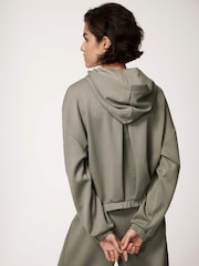 Mint Velvet Green Zip Up Hoodie - Image 4 of 8