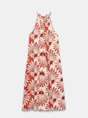 Mint Velvet Red Floral Print Midi Dress - Image 7 of 8
